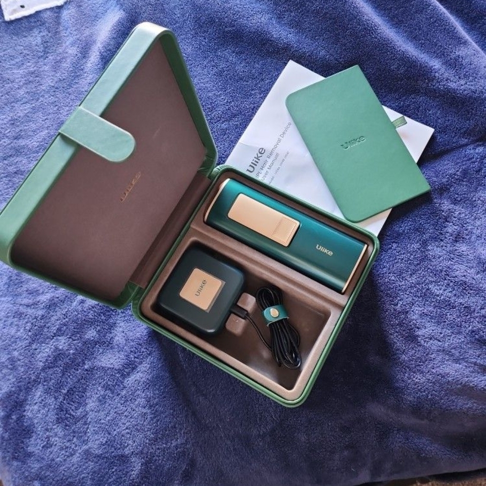 Ulike Green and Gold Hair Removal Device Set